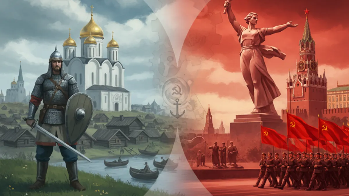 L’histoire éternelle de la Russie : des origines anciennes à l’ère soviétique.